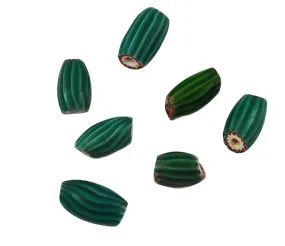 African Watermelon Trade Beads Venetian Striped Antique (6)