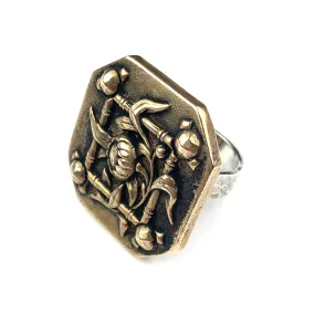 BELLE EPOQUE Antique Button Ring