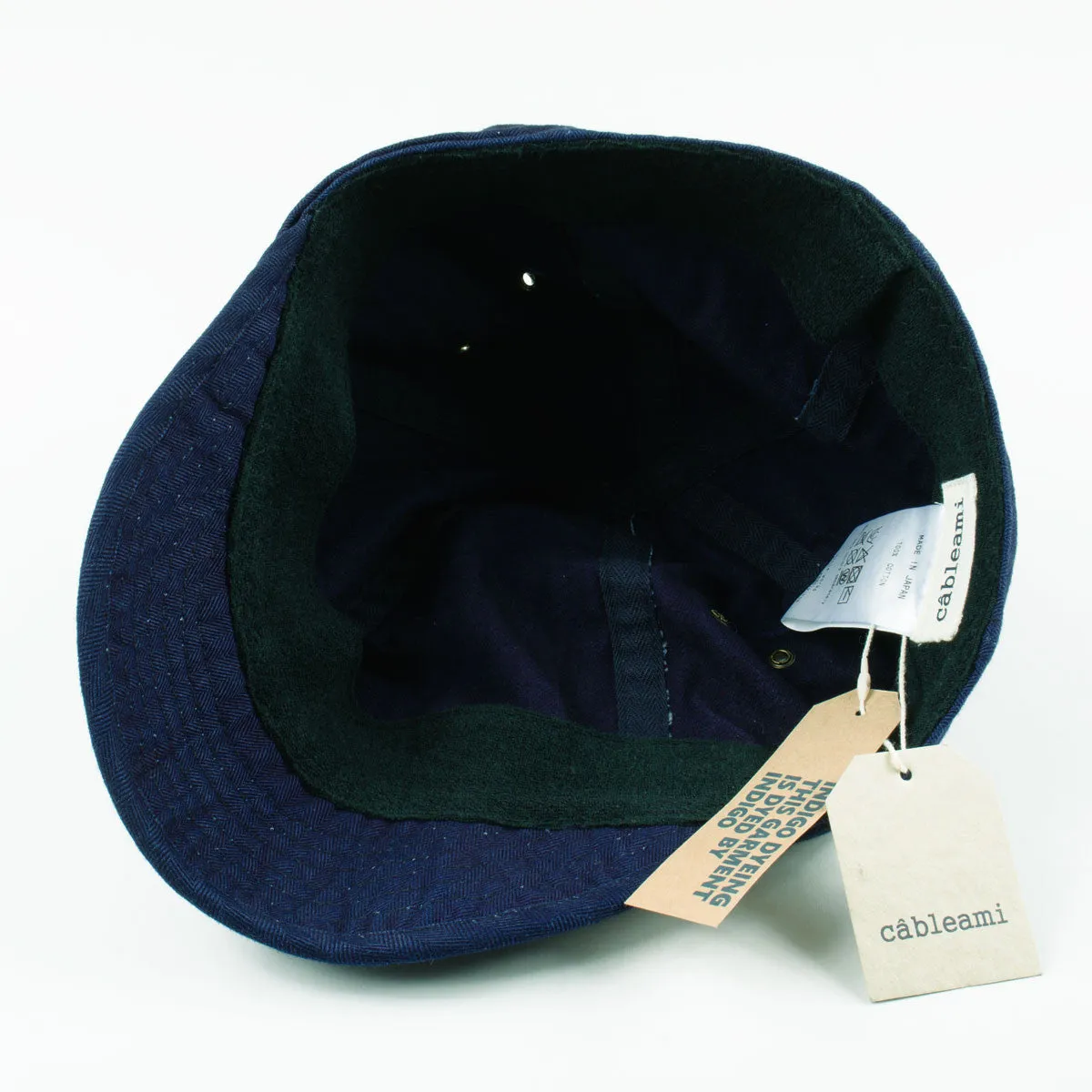 cableami - Cap - Indigo Herringbone