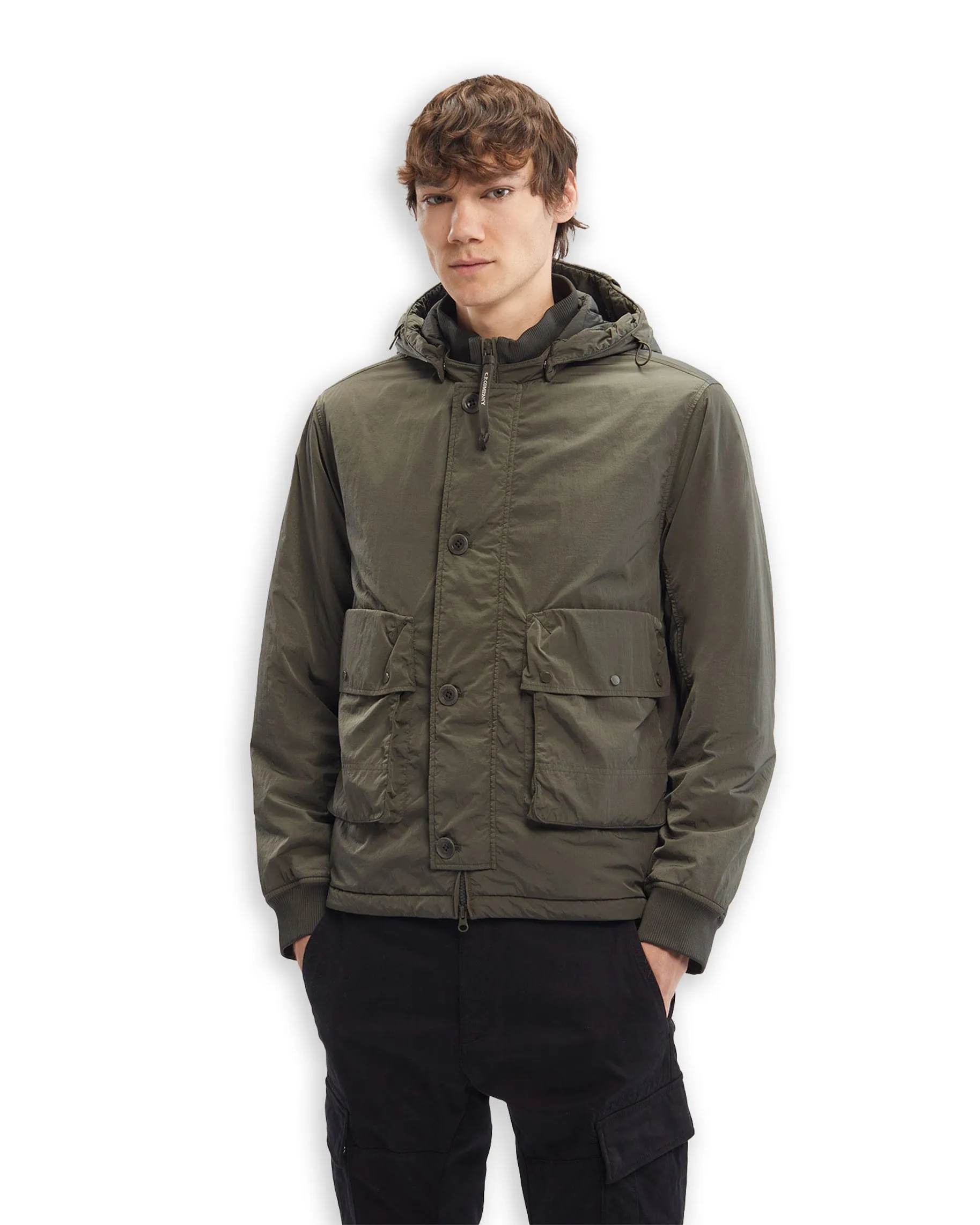 CP Company Chrome-R Google Bomber Jacket Green Men's Jacket