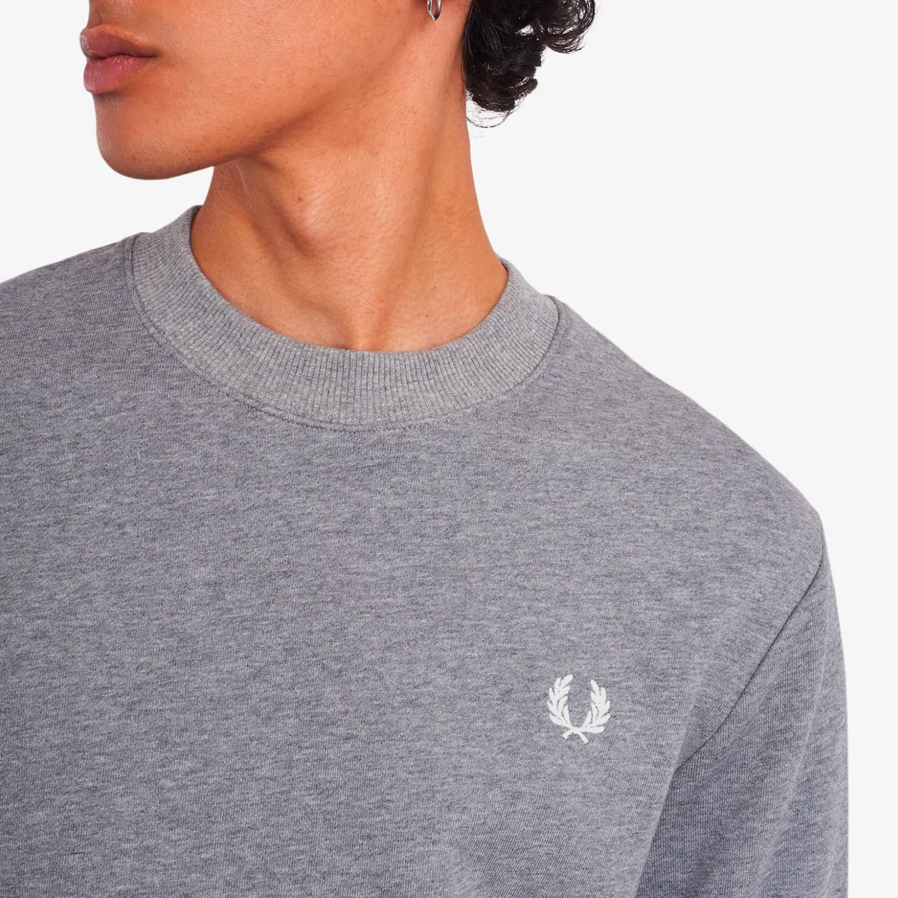 Crew Neck Sweatshirt - Steel Marl