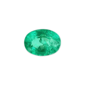 Faceted Emerald Oval