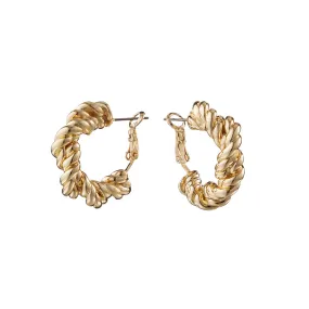 FALCO HOOPS EARRINGS - POLISHED GOLD