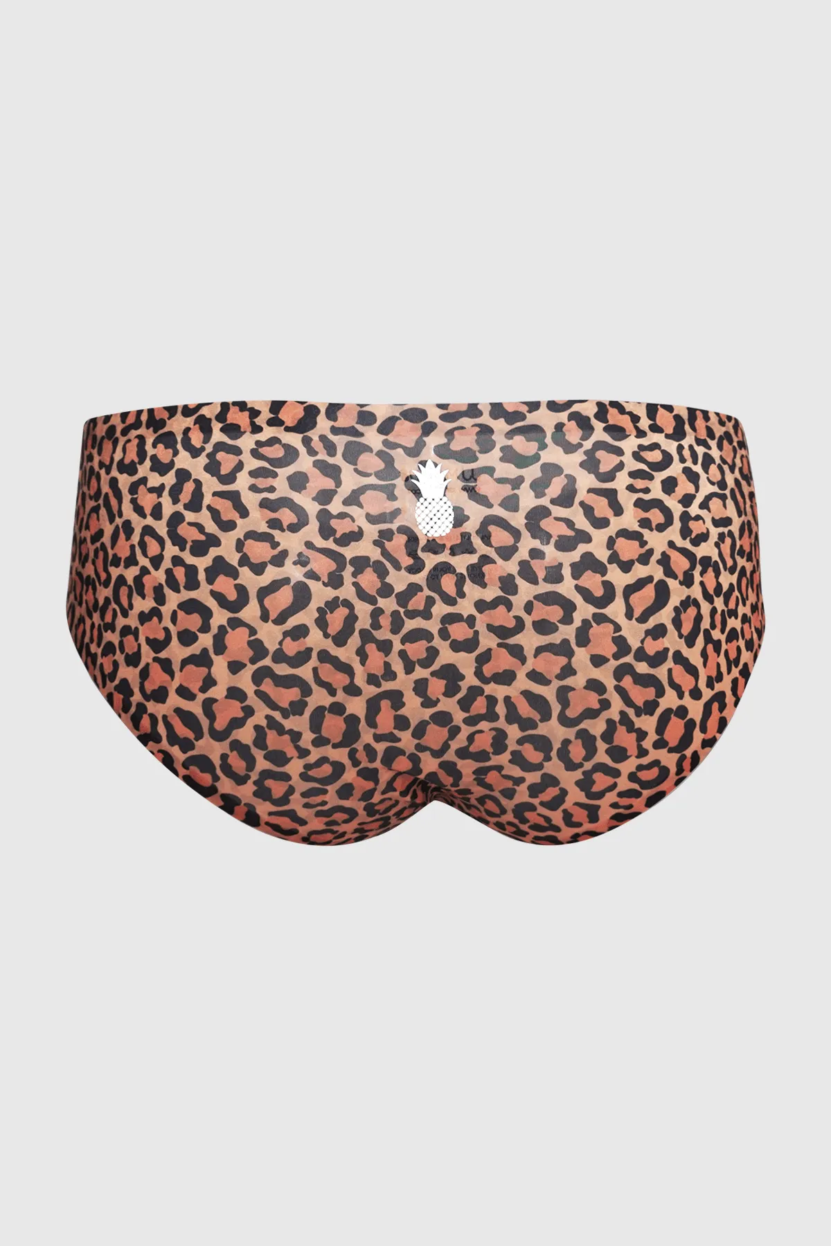 Feelin' Sultry Seamless Briefs with Bulge Pouch - Leopard