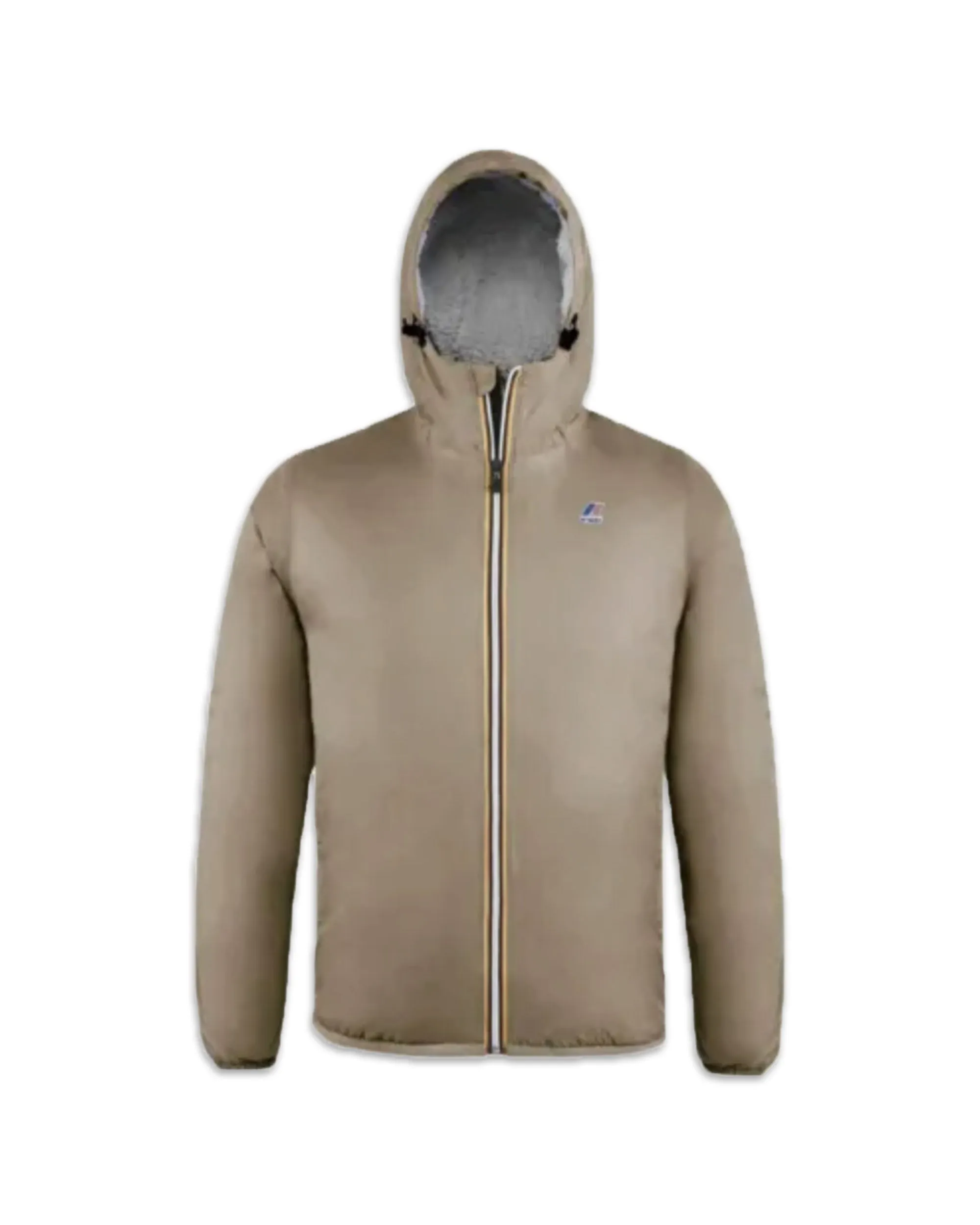 Giacca Uomo K-Way Le Vrai 3.0 Claude Orsetto Beige Taupe