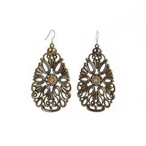 Large Bullet Filigree Earrings