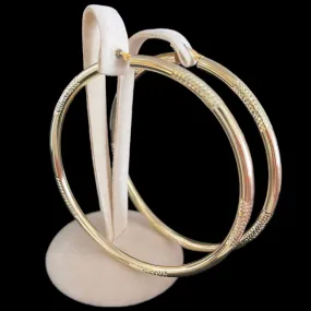 Large hoop earrings