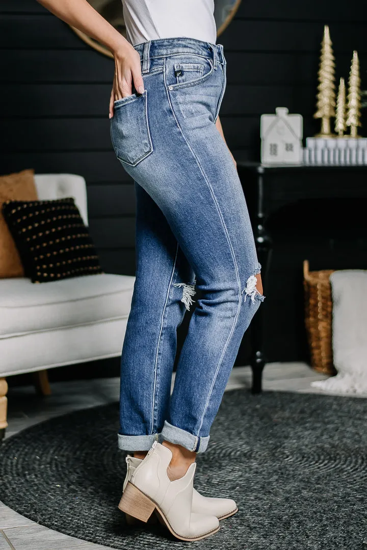 Larger Than Life Cuffed Straight Jeans