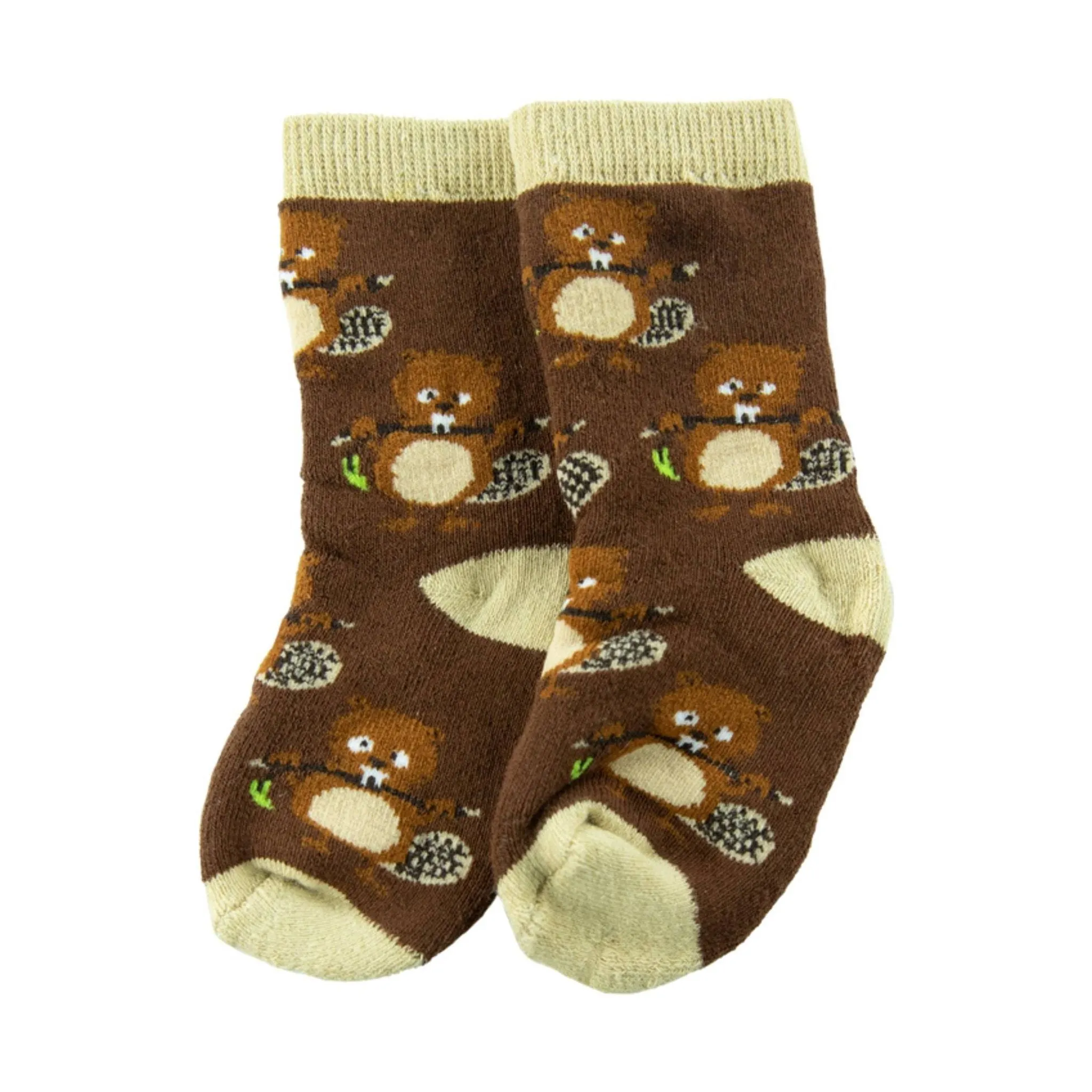 Lazy One Boys' Infant Teething Sock - Brown