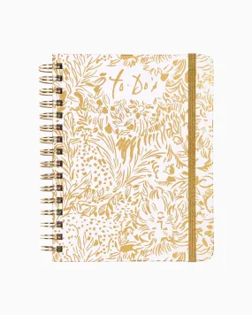 Lilly Pulitzer To Do Planner - Gold Metallic Dandy Lions