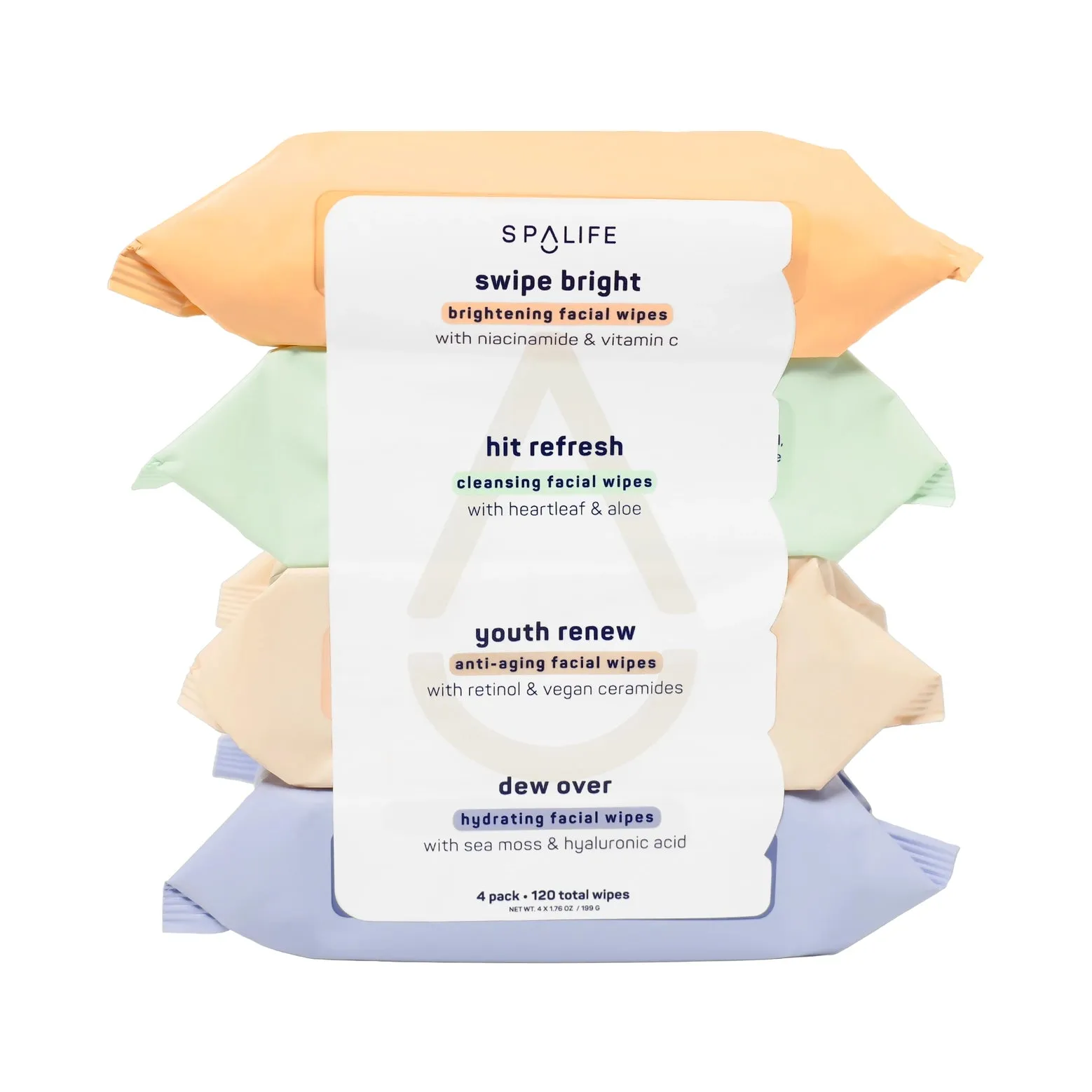 Makeup Remover Facial Wipes - 4 Pack