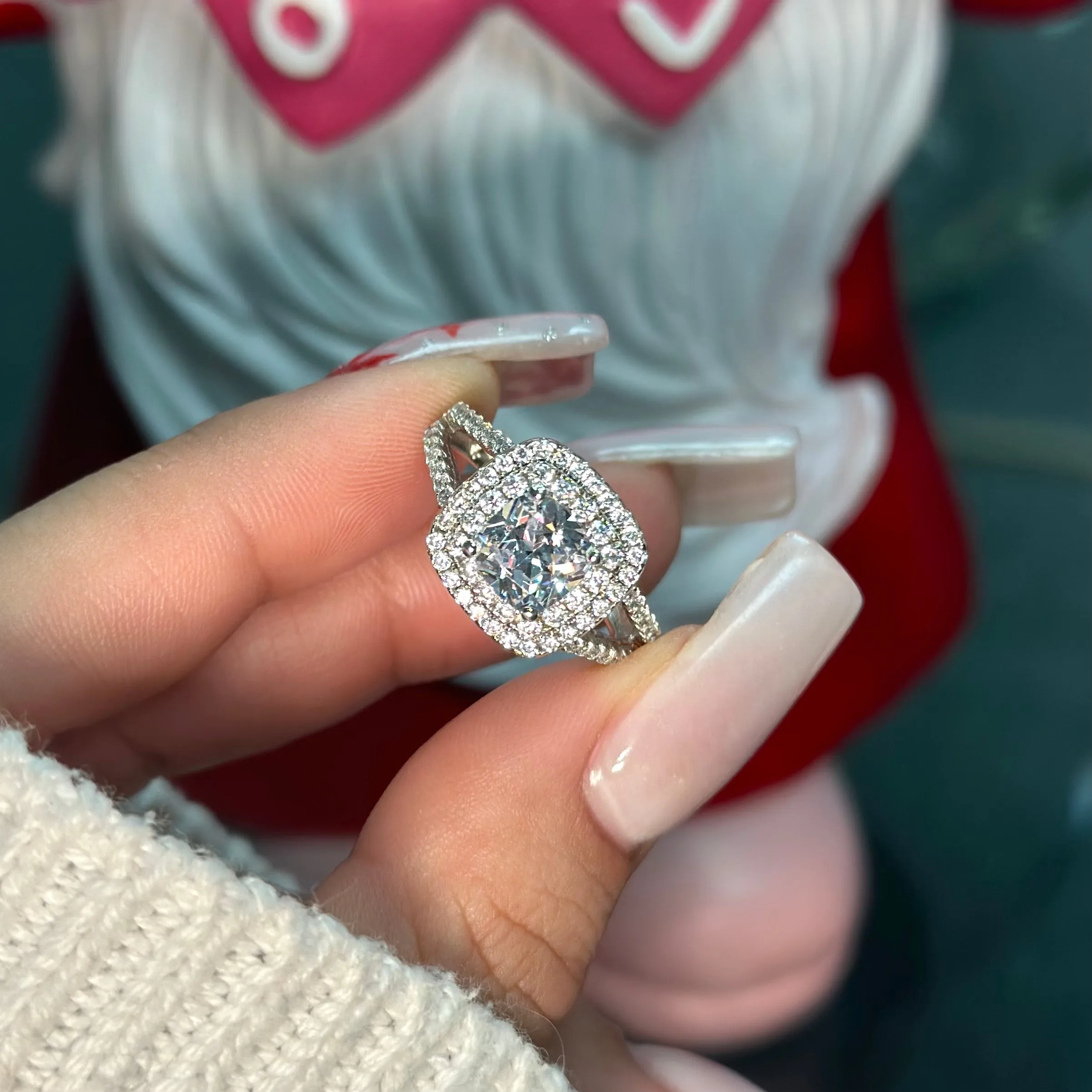 MELINDA MOISSANITE RING