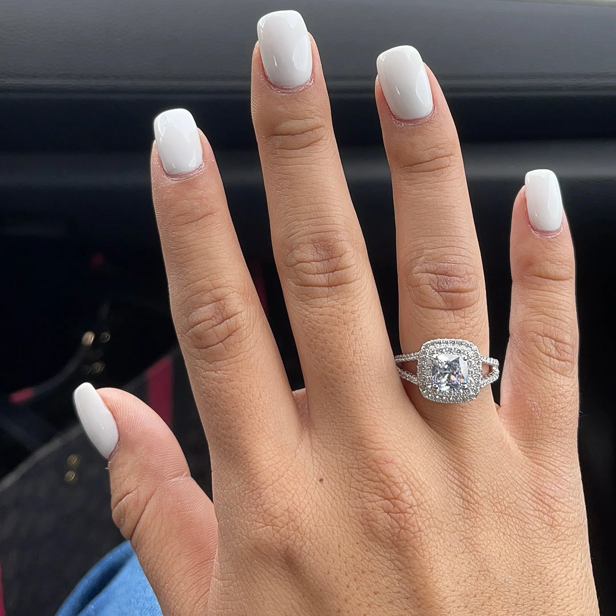 MELINDA MOISSANITE RING