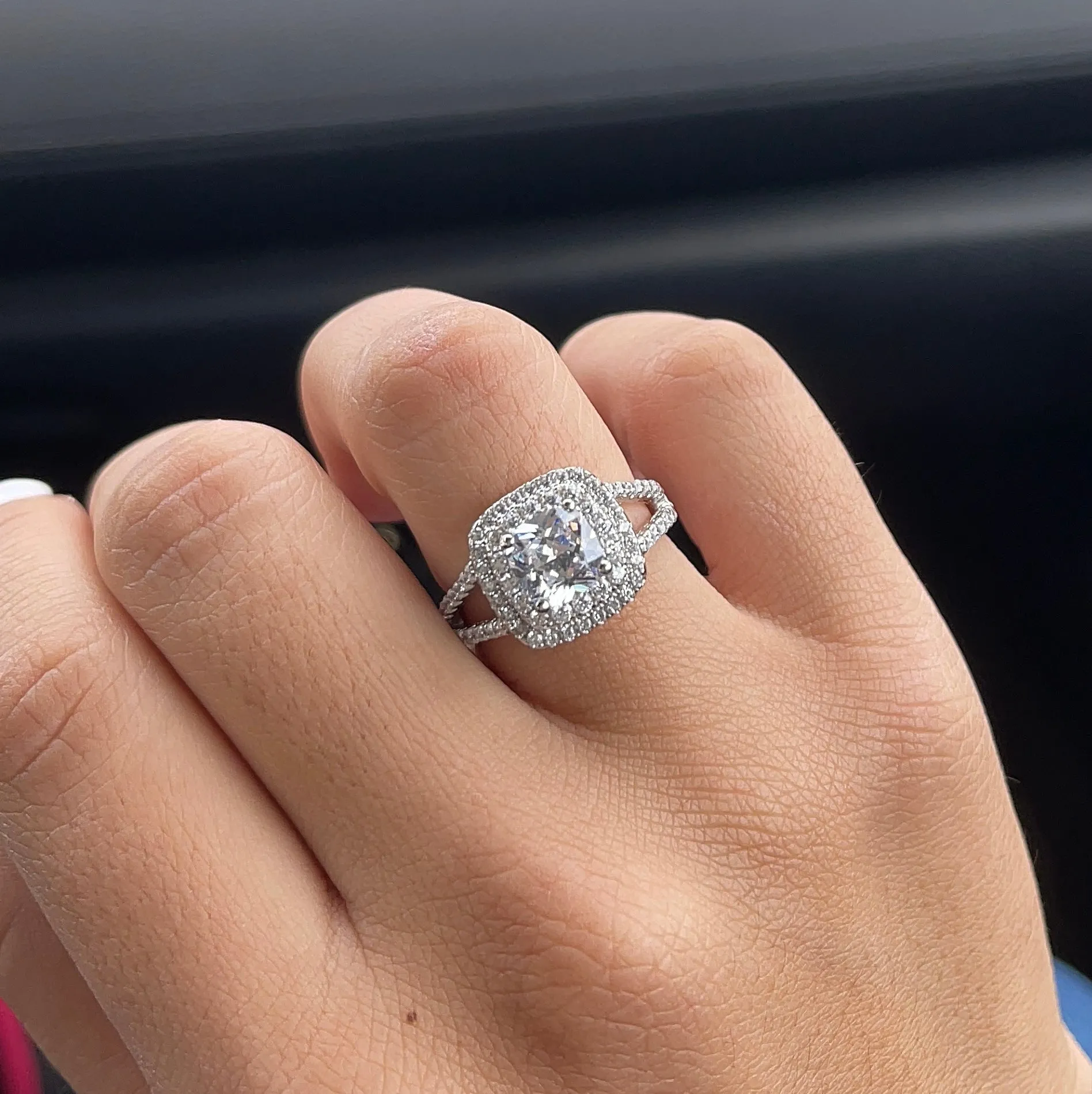 MELINDA MOISSANITE RING