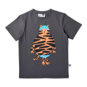 Minti Beach Tiger Tee - Dark Grey