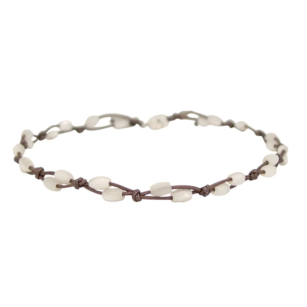 Mother of Pearl Fisherman's Anklet