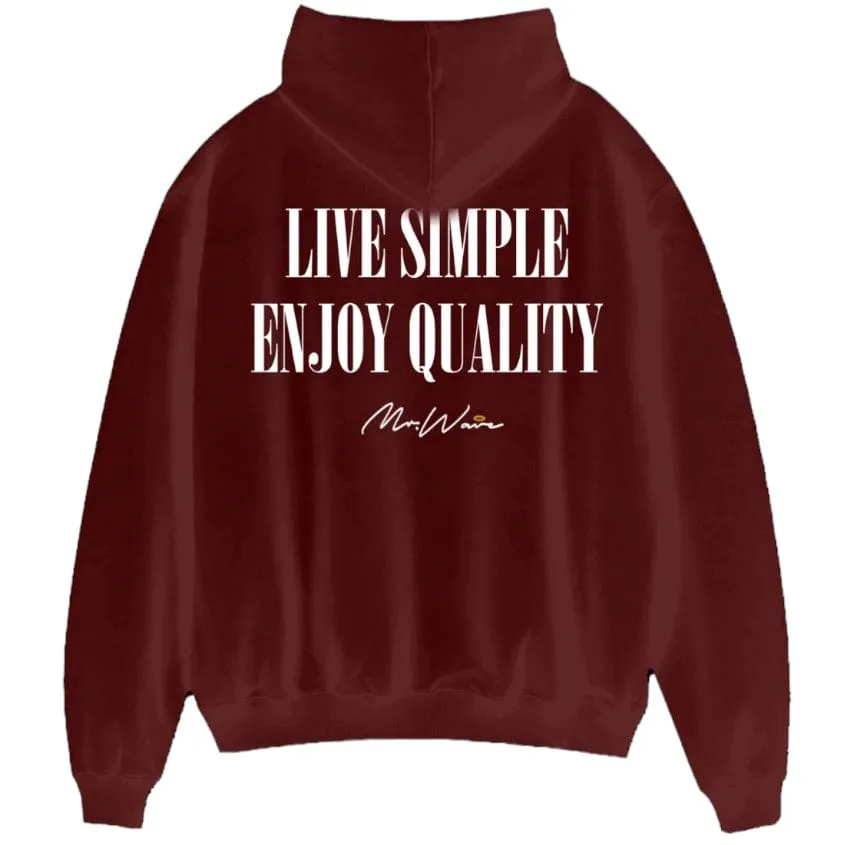 Mr.Wave Wave Of The City Hoodie (Washed Burgundy)