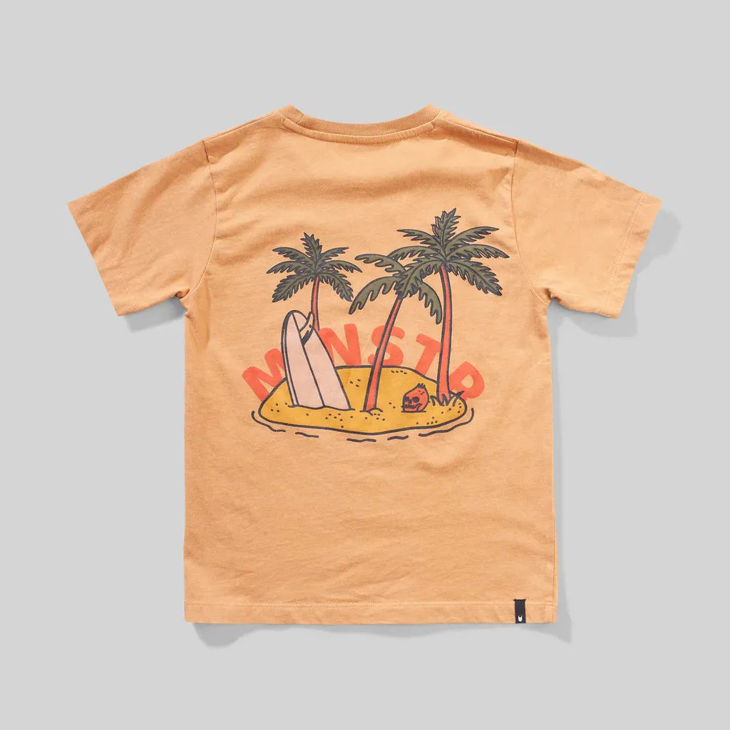 Munster Kids Munisland SS Tee - Lt Mustard