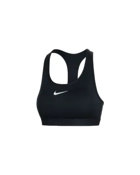 Nike Women's Medium Support Top Swoosh DX6821-010 Black