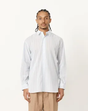 Organdy Stripe Shirt in Light Blue