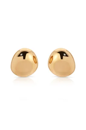 Polished Pebble Stud Earrings