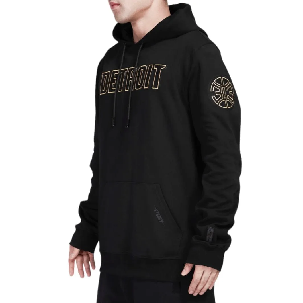 Pro Standard Detroit Pistons Black & Gold Po Hoodie (Black) BDP5513636-BLK