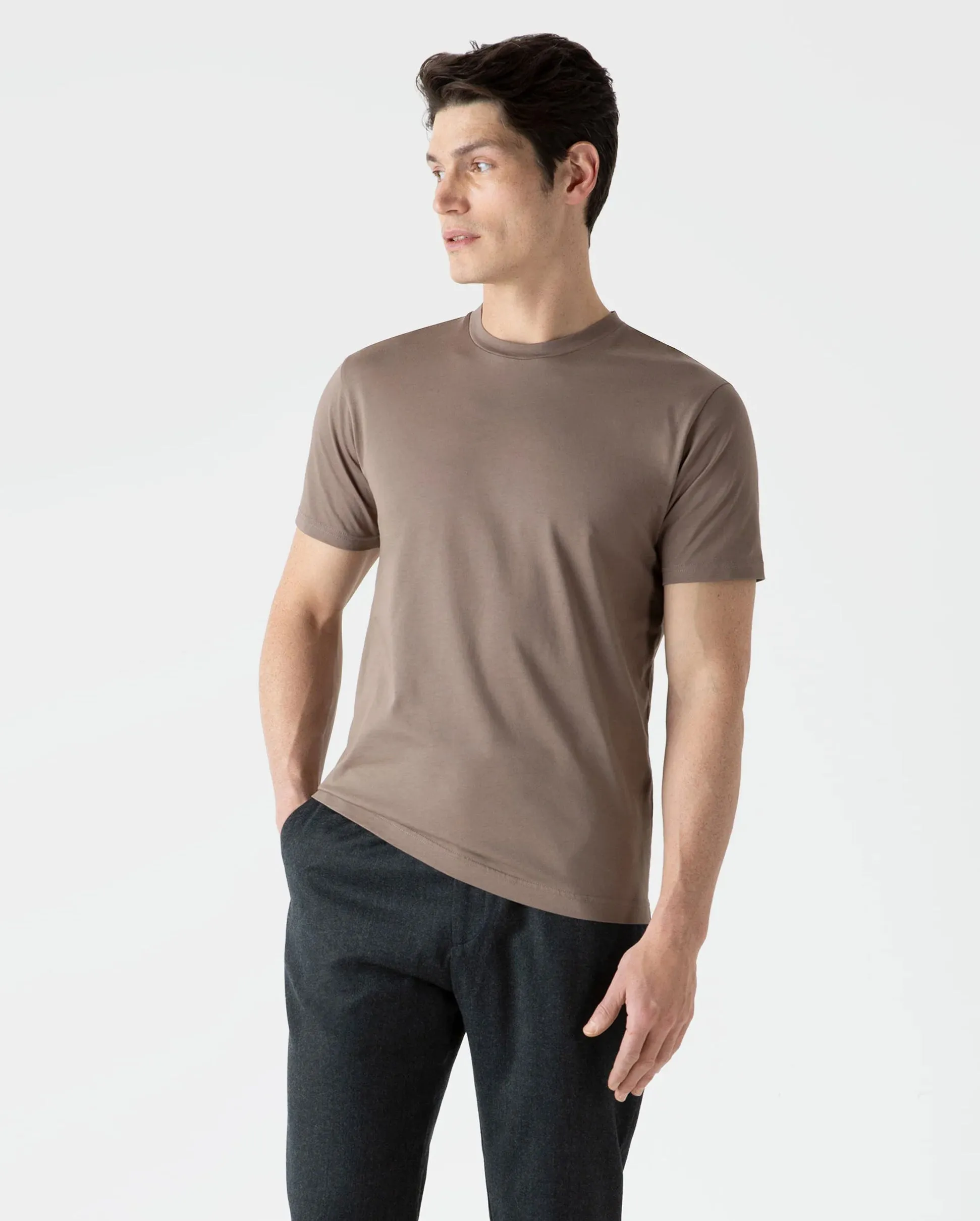 RIVIERA CREW NECK TSHIRT / CEDAR