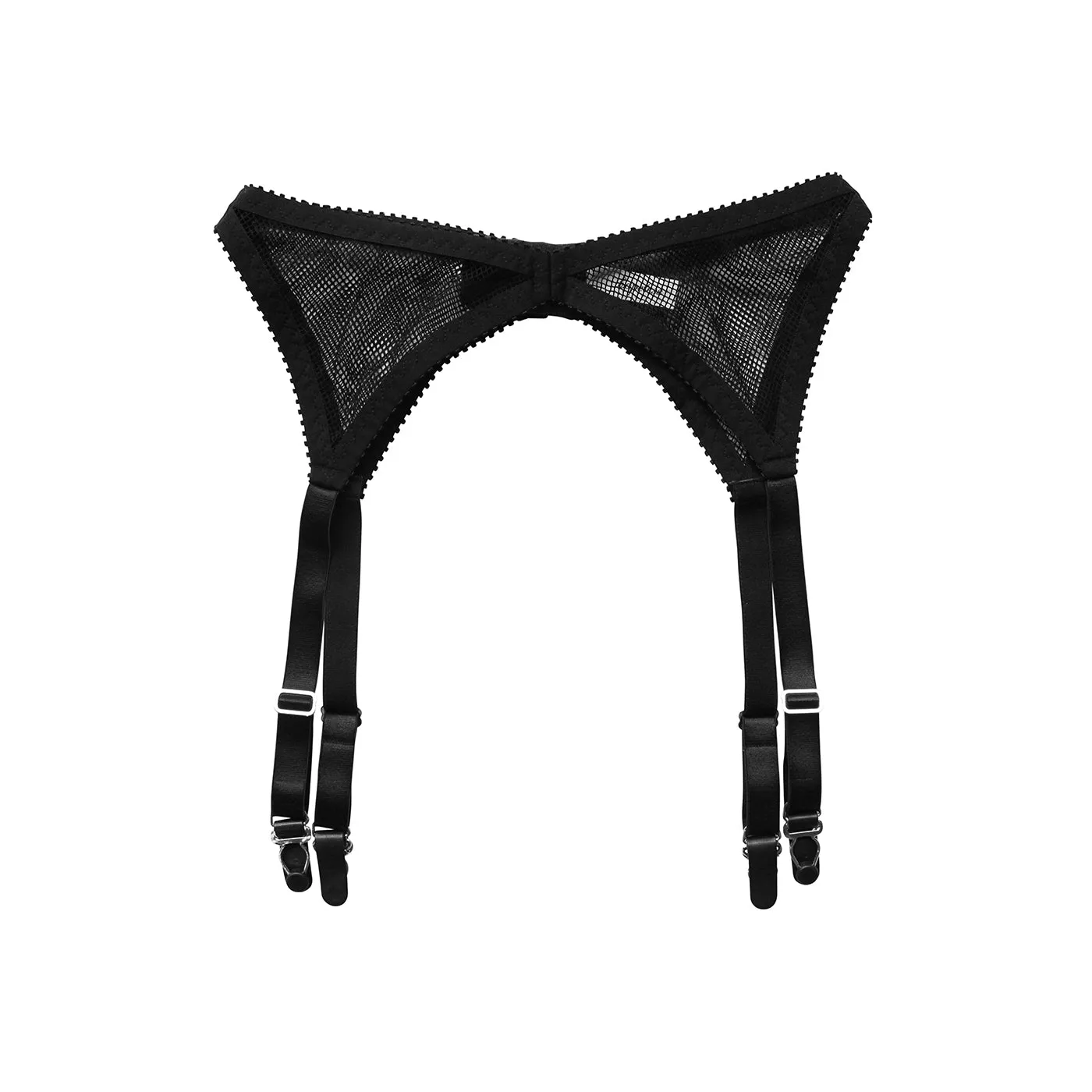 Shelly Suspender Fishnet Mesh