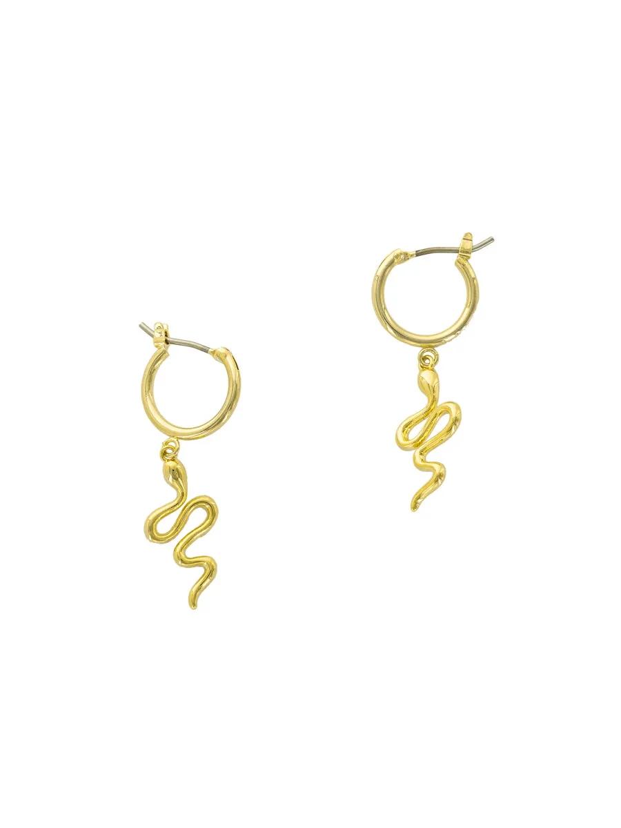 Snake Charm Hoops