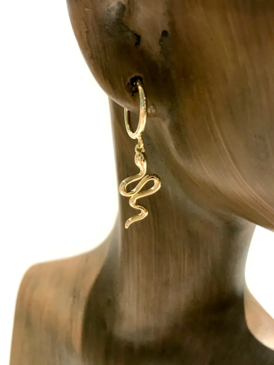 Snake Charm Hoops