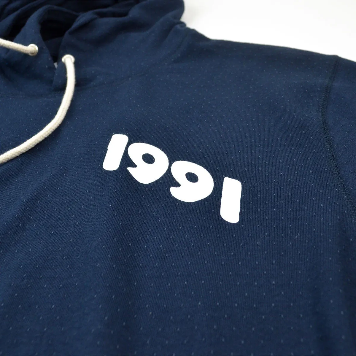 Soulland - String Hooded Sweat with Print - Navy