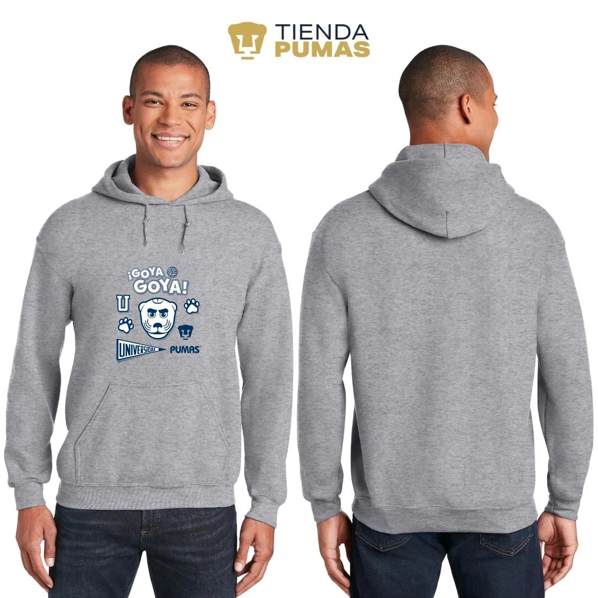 Sudadera Hombre Hoodie  Pumas UNAM Goya Universidad