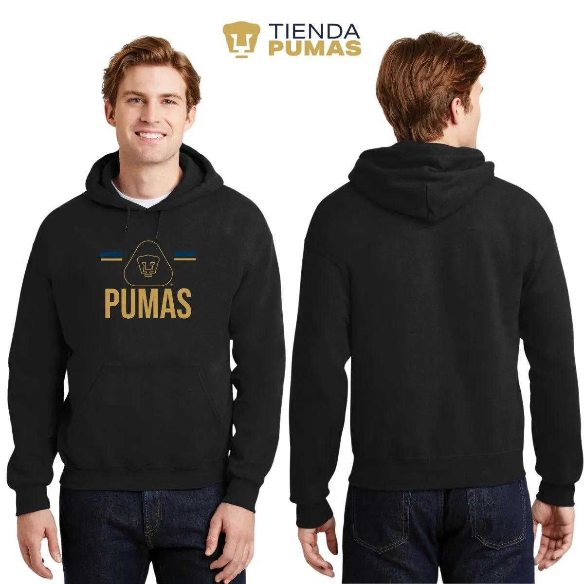 Sudadera Hombre Hoodie Pumas UNAM Insignia