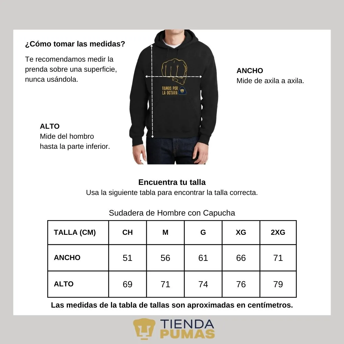 Sudadera Hombre Pumas UNAM puo