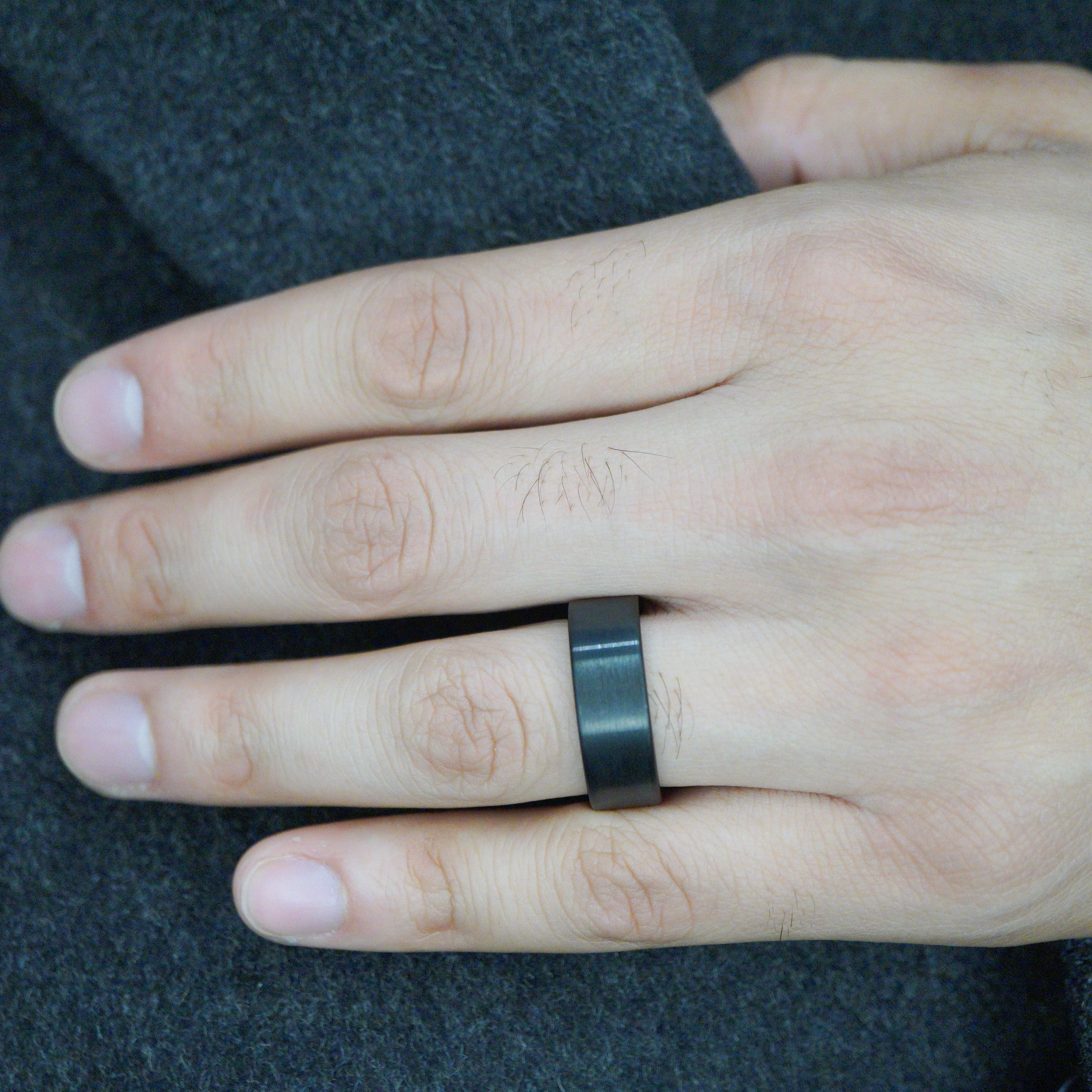 TUNGSTEN FLAT BRUSHED BLACK BAND