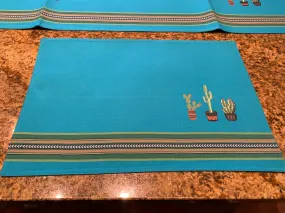 Turquoise cactus PLACEMAT