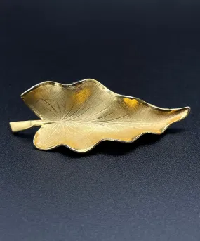 【USA輸入】 ヴィンテージ GIOVANNI ゴールドリーフ ブローチ/Vintage GIOVANNI Gold Leaf Brooch