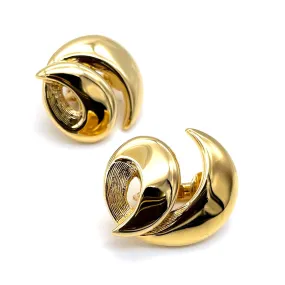 【USA輸入】 ヴィンテージ TRIFARI アブストラクト イヤリング/Vintage TRIFARI Abstract Clip On Earrings