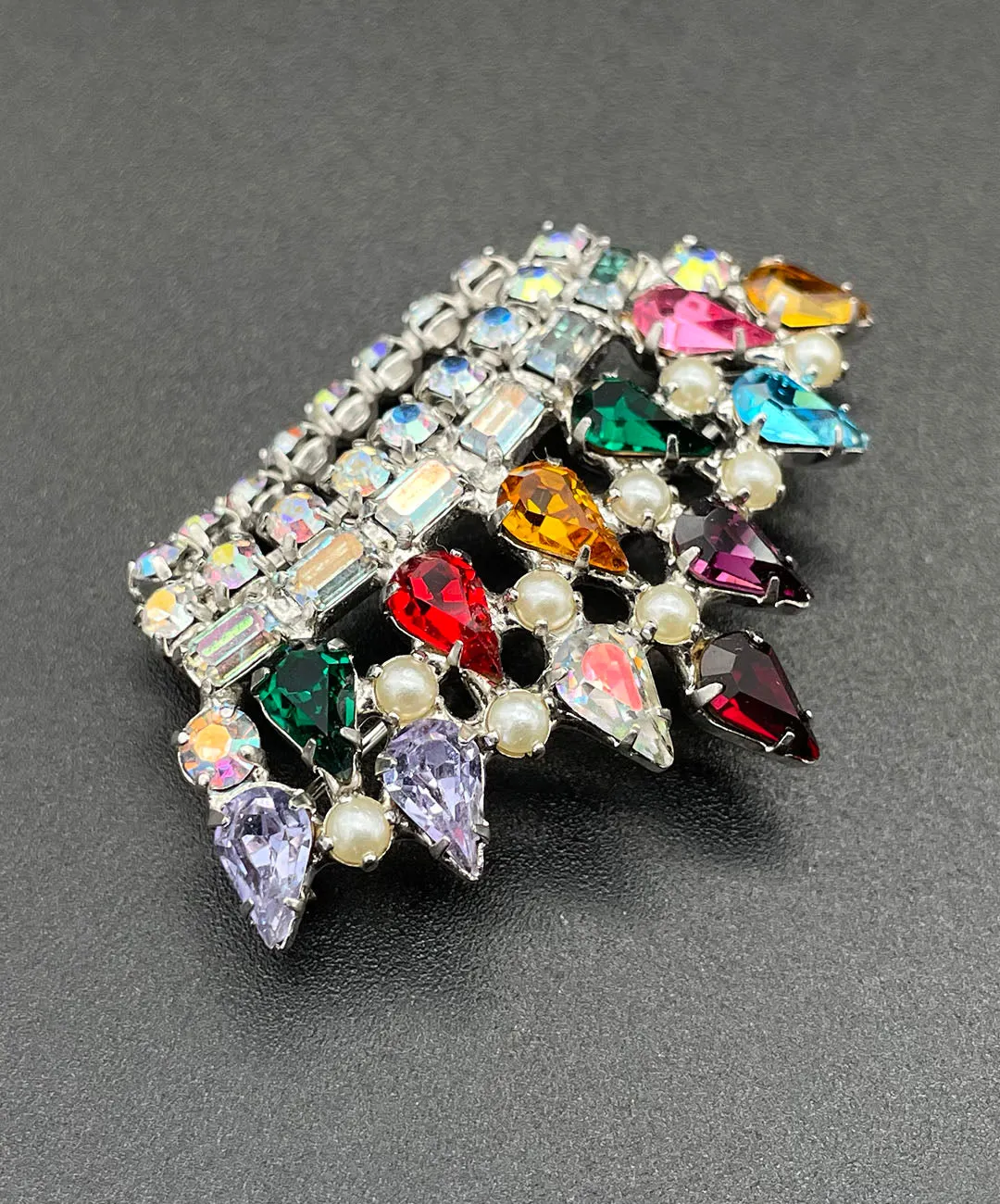 【USA輸入】ヴィンテージ B. DAVID Mother's Crown ブローチ/Vintage B. DAVID Mother's Crown Brooch