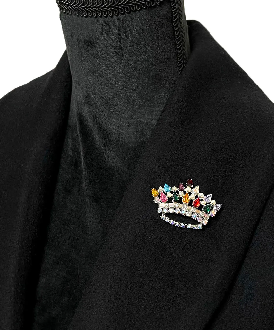 【USA輸入】ヴィンテージ B. DAVID Mother's Crown ブローチ/Vintage B. DAVID Mother's Crown Brooch