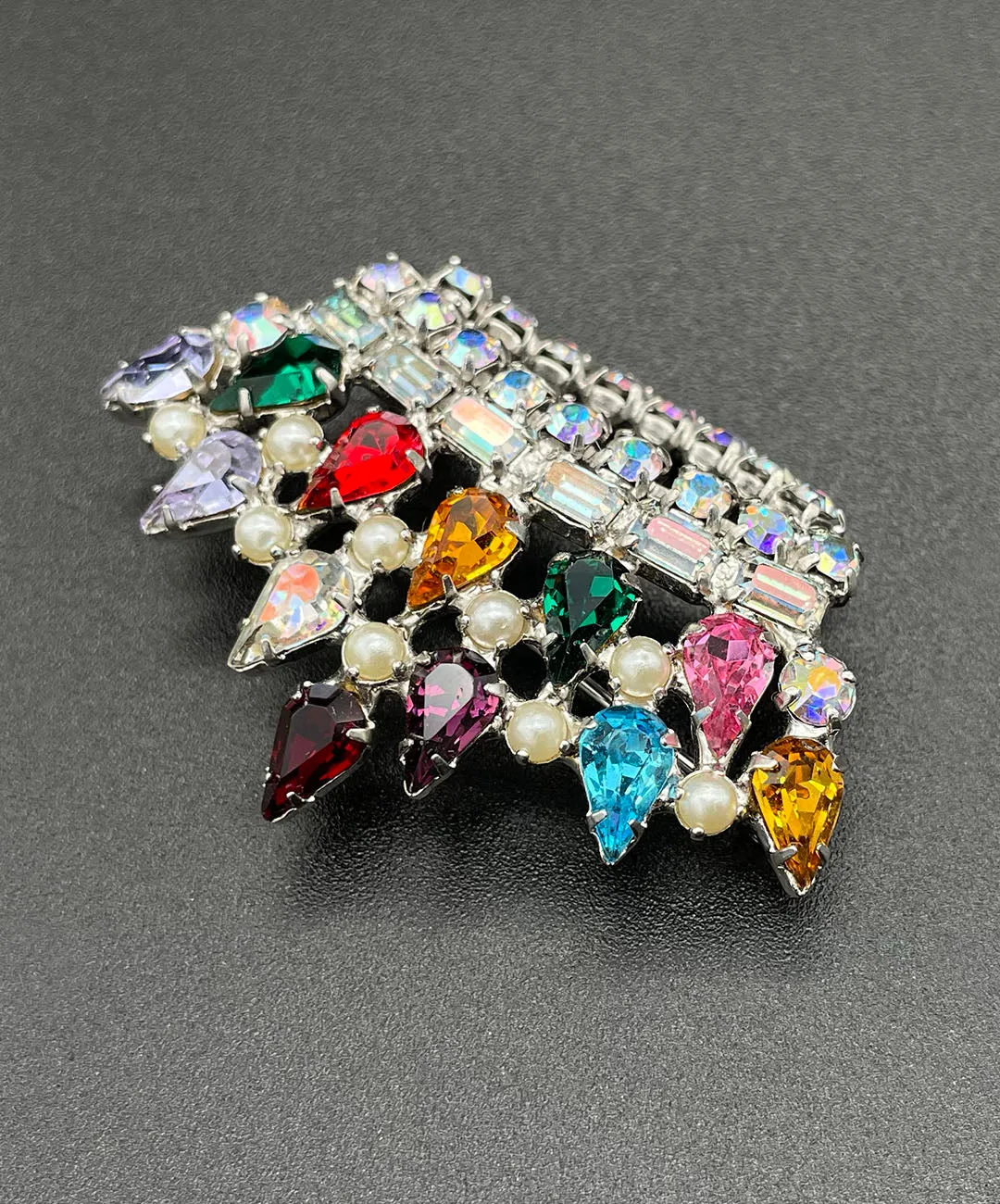 【USA輸入】ヴィンテージ B. DAVID Mother's Crown ブローチ/Vintage B. DAVID Mother's Crown Brooch