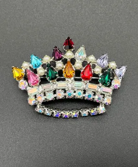 【USA輸入】ヴィンテージ B. DAVID Mother's Crown ブローチ/Vintage B. DAVID Mother's Crown Brooch