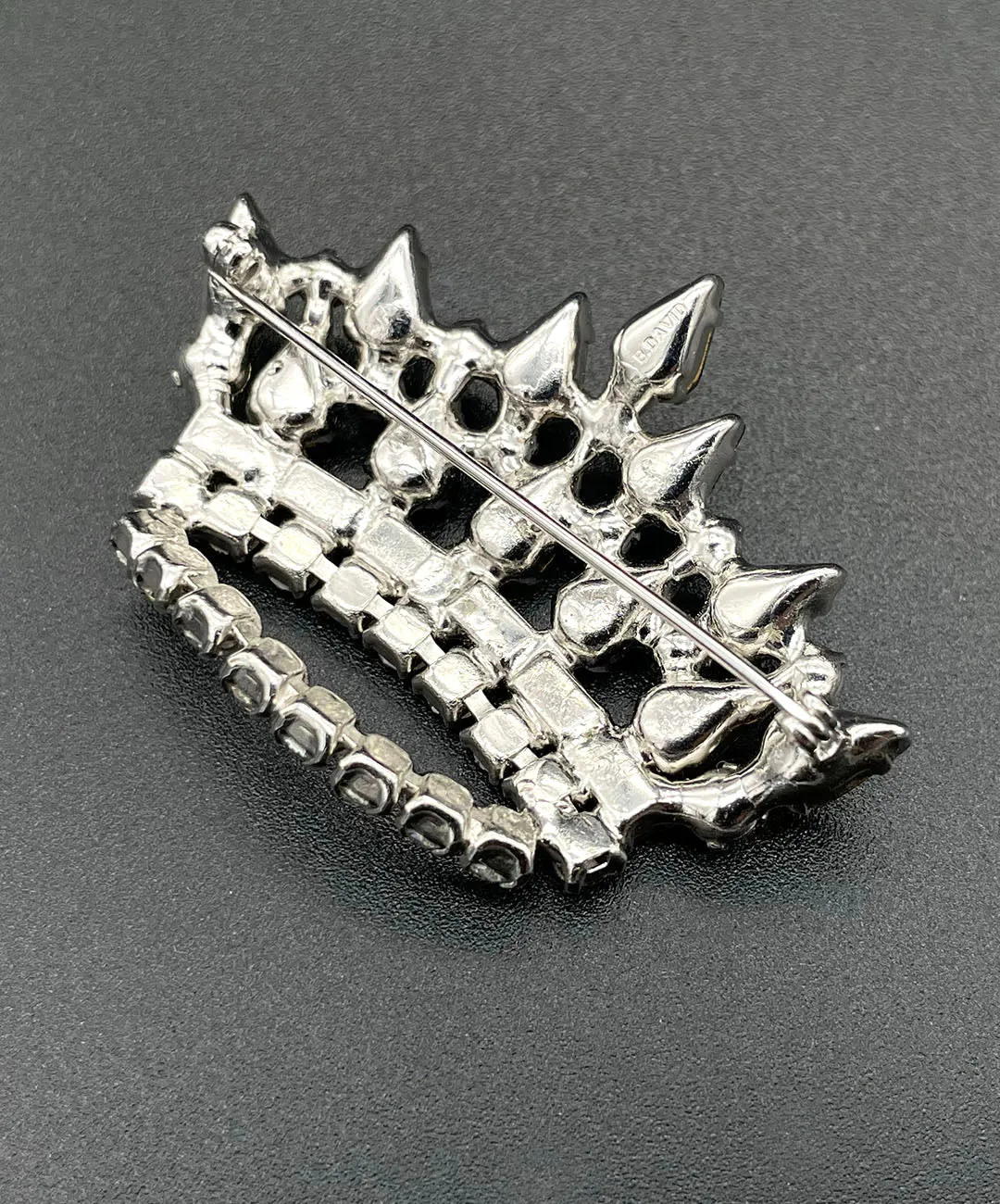 【USA輸入】ヴィンテージ B. DAVID Mother's Crown ブローチ/Vintage B. DAVID Mother's Crown Brooch