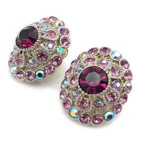 【USA輸入】ヴィンテージ ラインストーン パヴェ ピアス/Vintage Rhinestones Pave Post Earrings