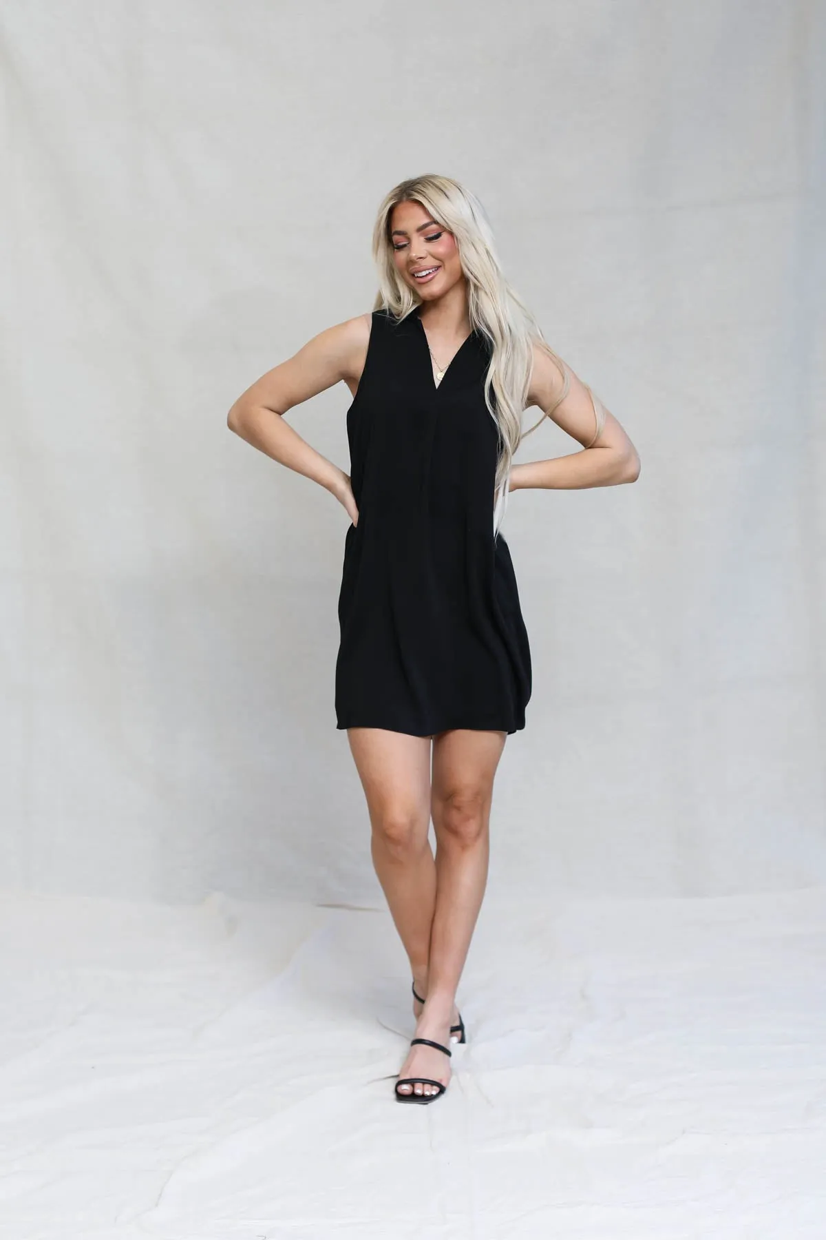 Vicky Sleeveless Shift Dress